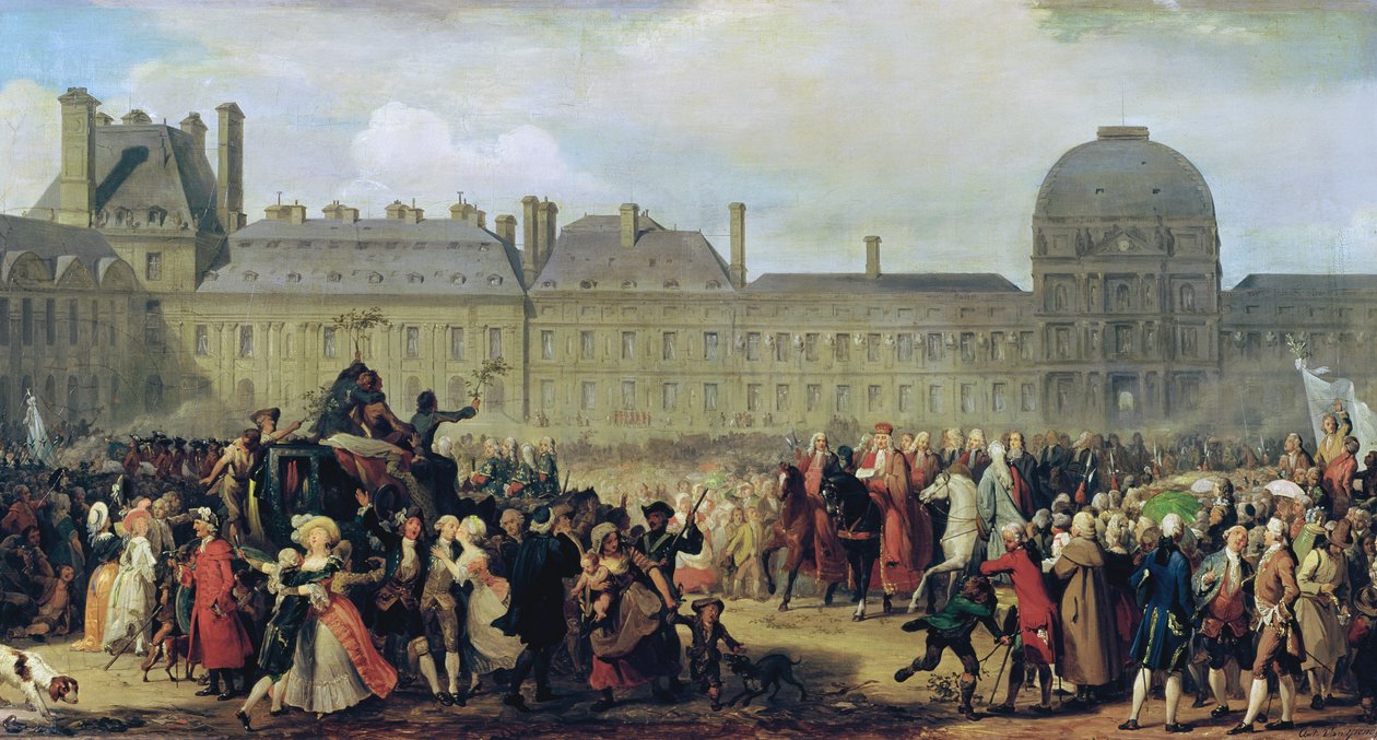 O anúncio da assinatura do Tratado de Versalhes em 1783, 1837 de Anton van Ysendyck