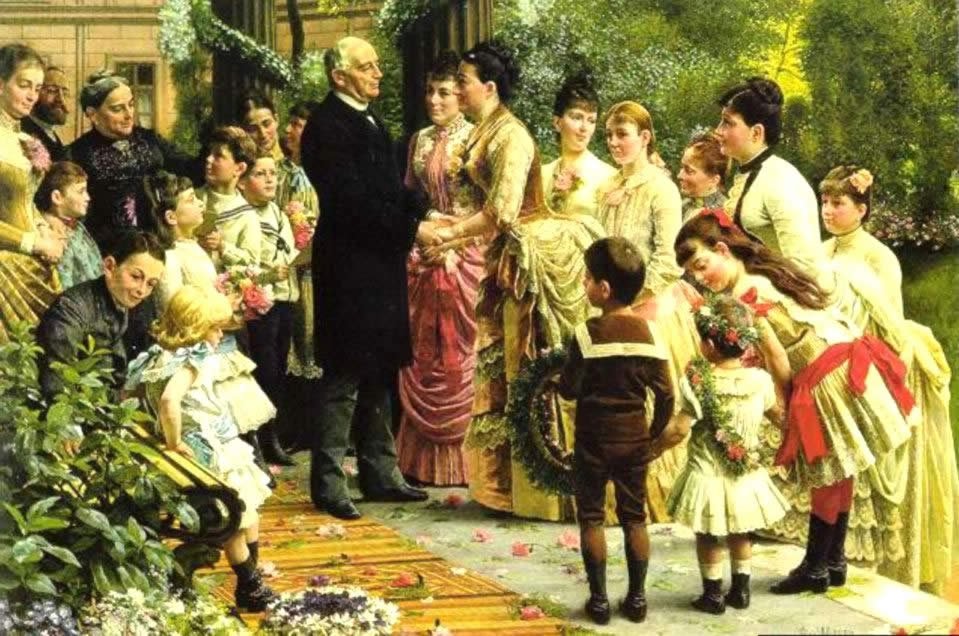 O 70º aniversário do Conselheiro Comercial Valentin ManheimernDeutsch: O 70º aniversário do Kommerzienrat Valentin Manheimern de Anton Alexander von Werner