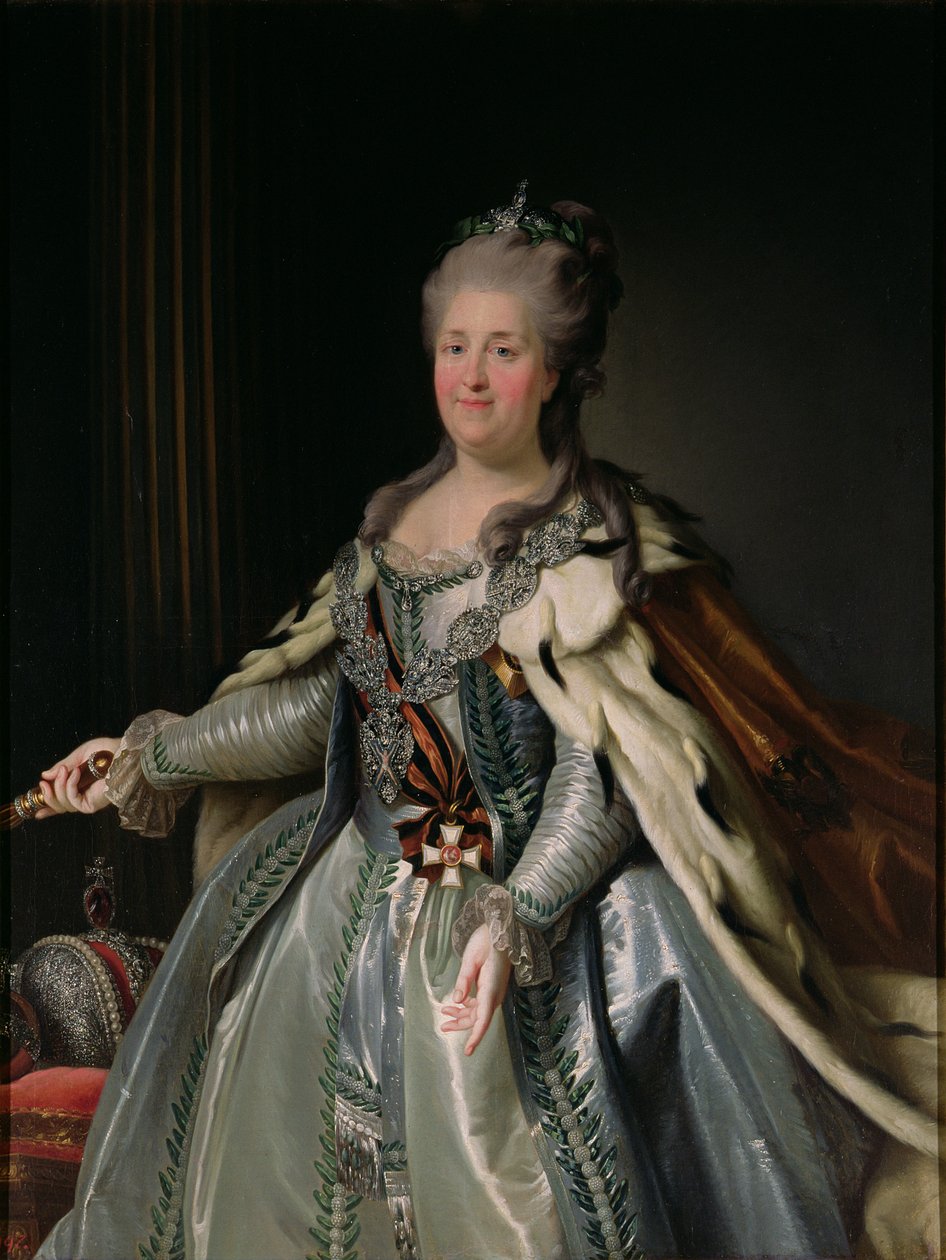 Retrato de Catarina II (1729-96) de Anton Albertrandi