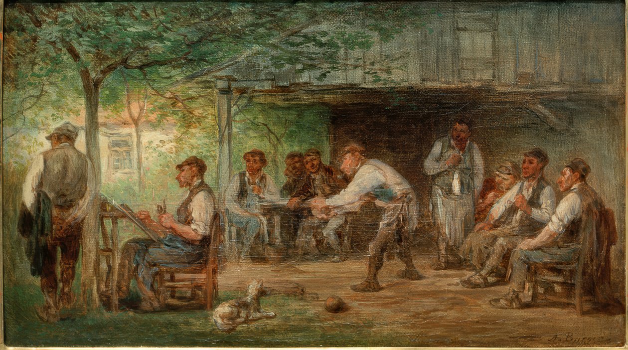 A pista de bowling de Niederhöchstadt de Anton Burger