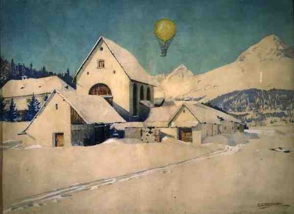 Paisagem com um Balão de Ar de Anton Christoffel
