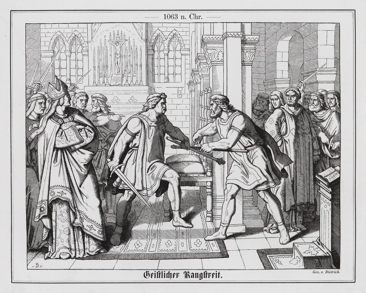 Litígio de precedência em Goslar, Alemanha de Anton Dietrich