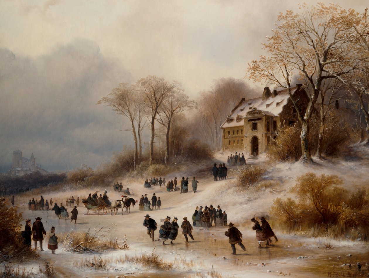 Paisagem de inverno de Anton Doll