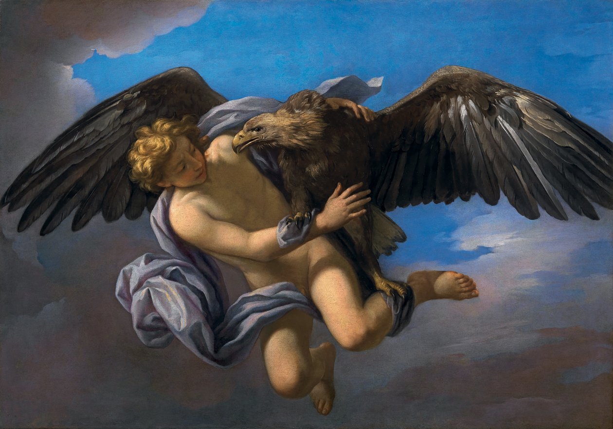 A violação de Ganimedes, 1700. de Anton Domenico Gabbiani