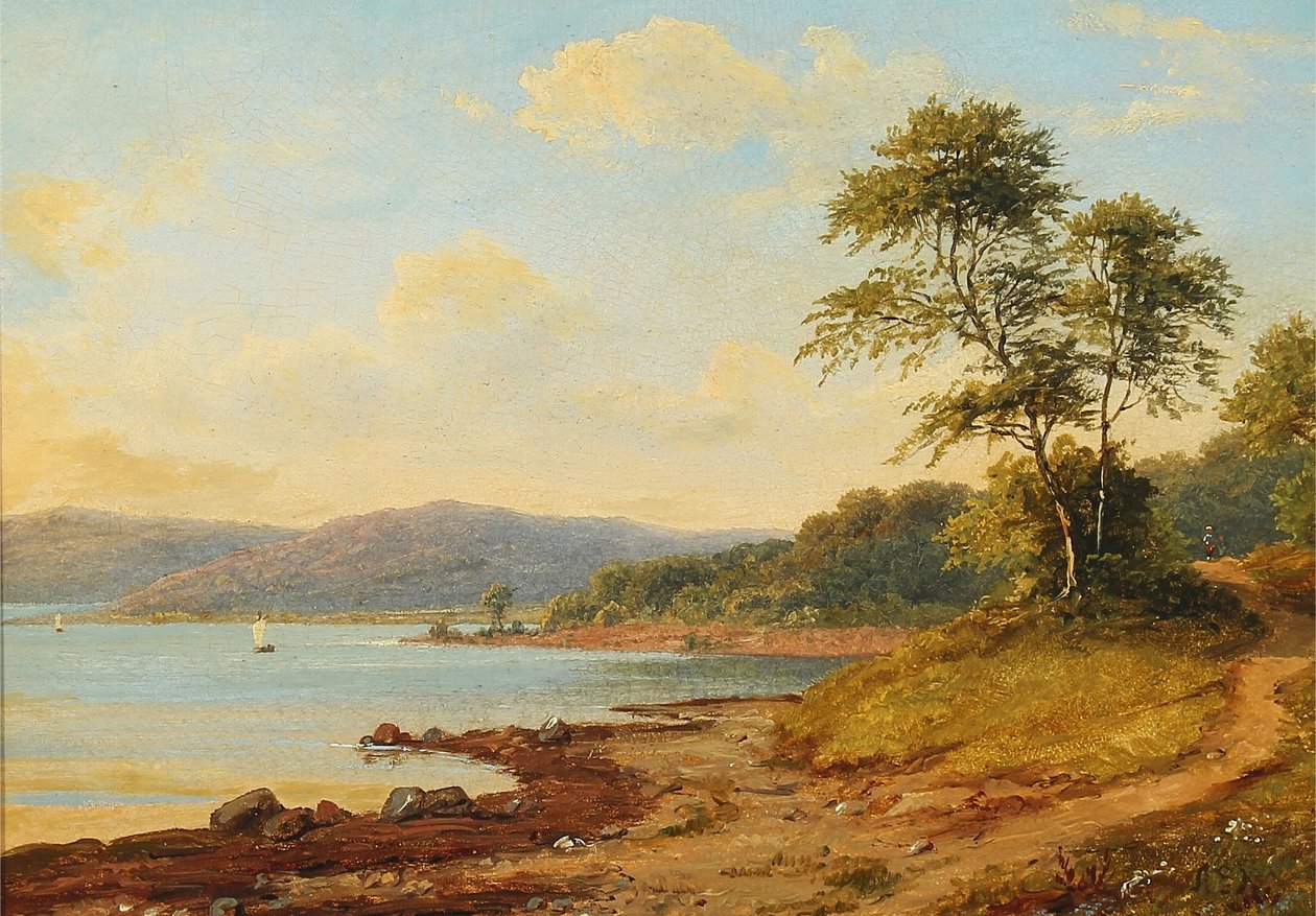Dinamarquês: Sydlandsk kystparti Paisagem da costa meridional de Anton Eduard Kieldrup