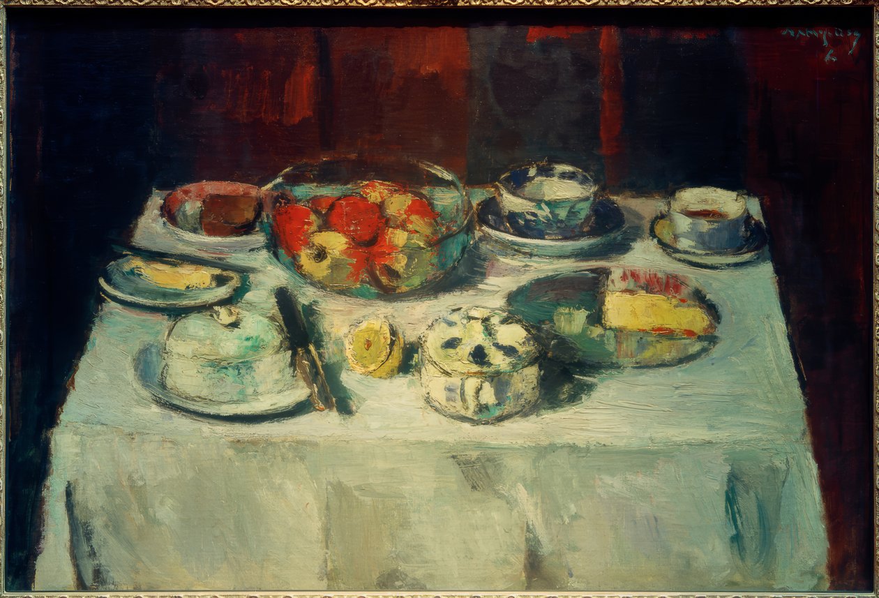 Mesa descontraída de Anton Faistauer
