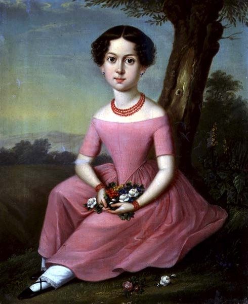 Retrato de uma jovem rapariga de Anton Ferenz