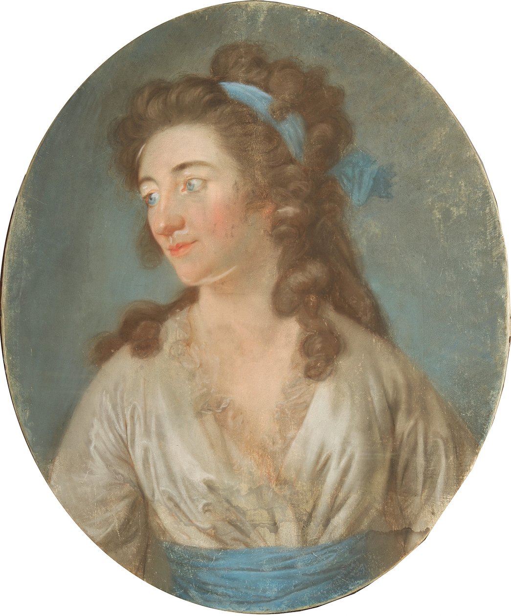 Retrato da escritora Elisa von der Recke de Anton Graff
