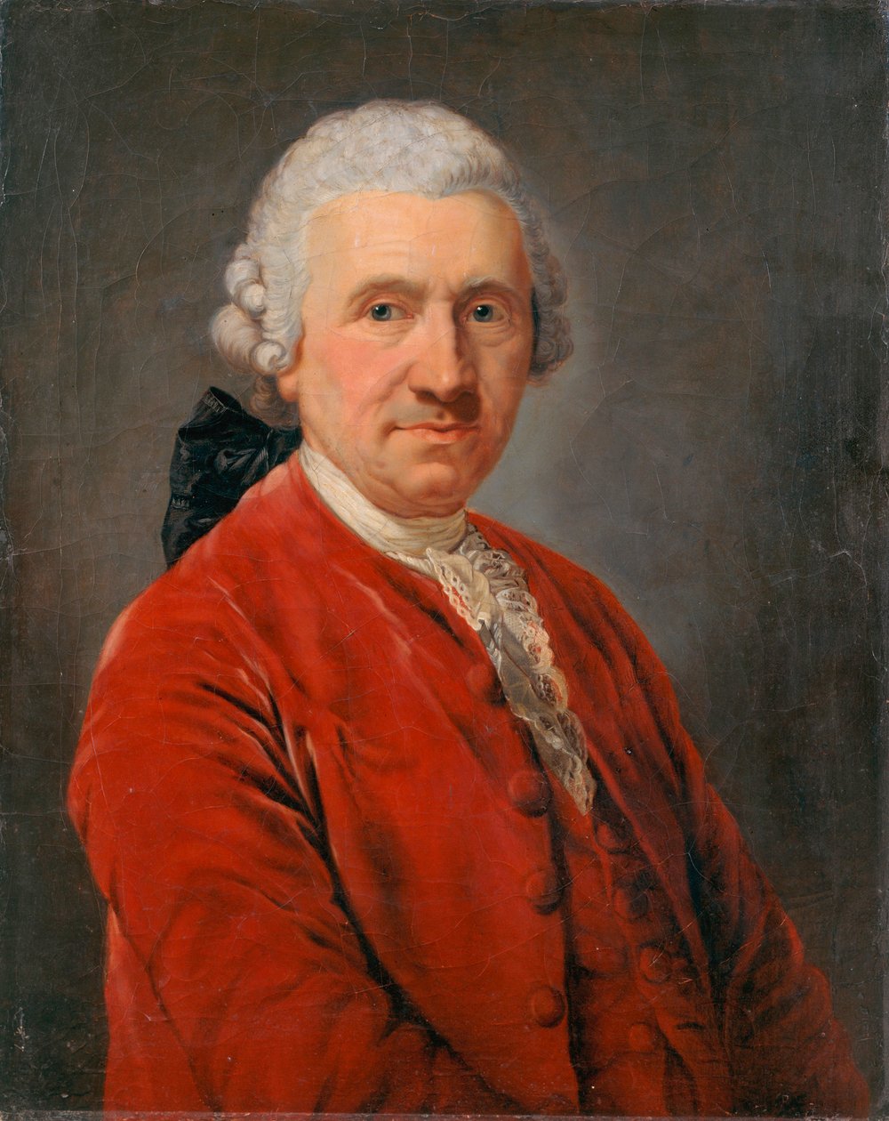 Retrato do ator Conrad Ekhof de Anton Graff