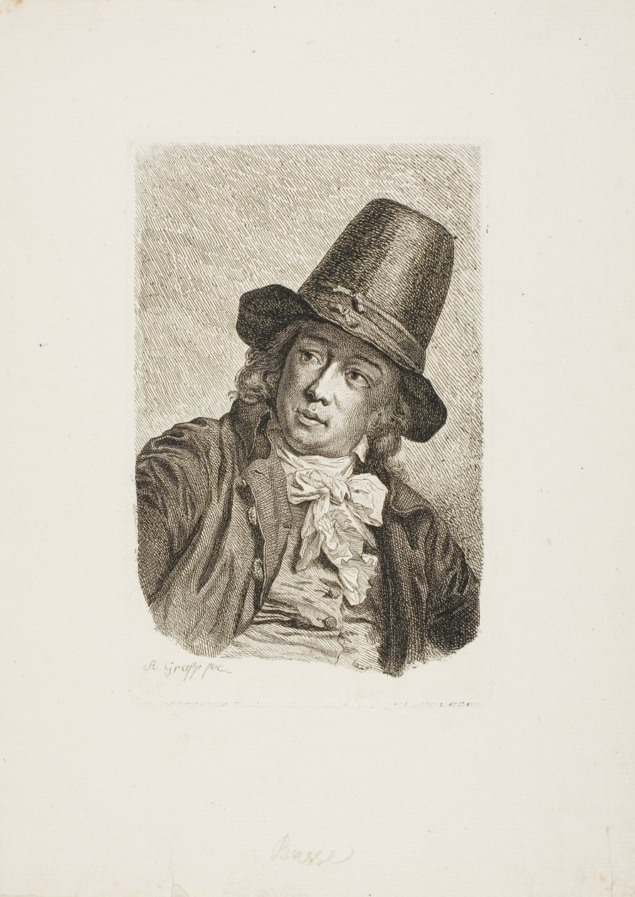 Retrato de Abraham Bosse de Anton Graff