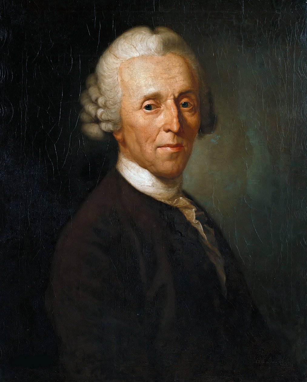 Retrato de Christian Fürchtegott Gellert 1715-1769, ca 1769. de Anton Graff