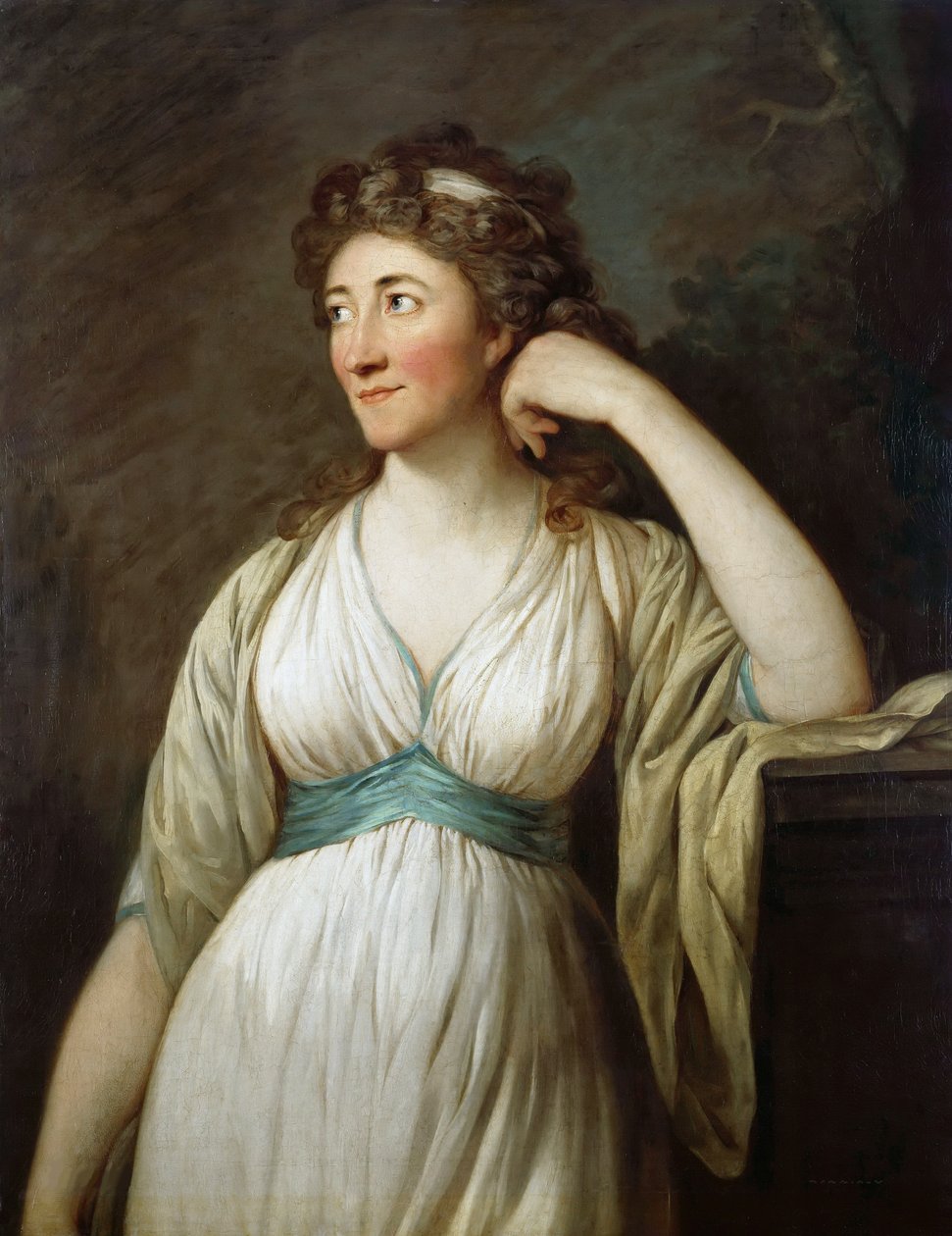 Retrato de Elisa von der Recke 1754-1833, 1795-1796. de Anton Graff