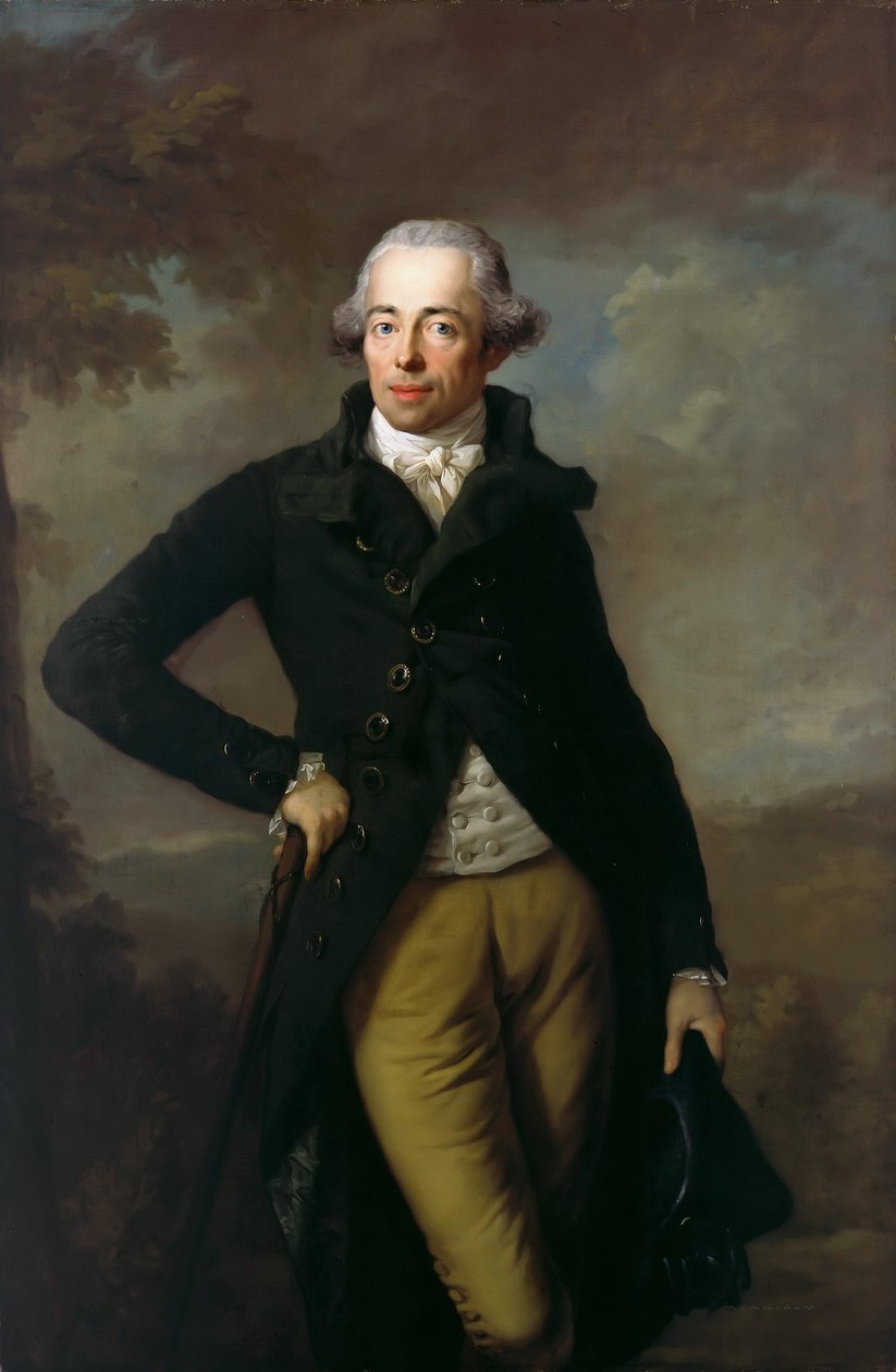 Retrato de Henrique XIV 1749-1799, Príncipe de Reuss, 1789 de Anton Graff
