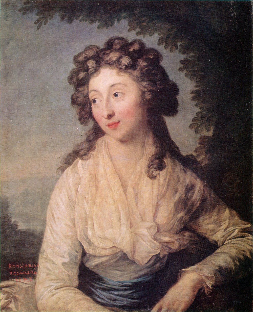 Retrato de Konstancja Rzewuska de Anton Graff