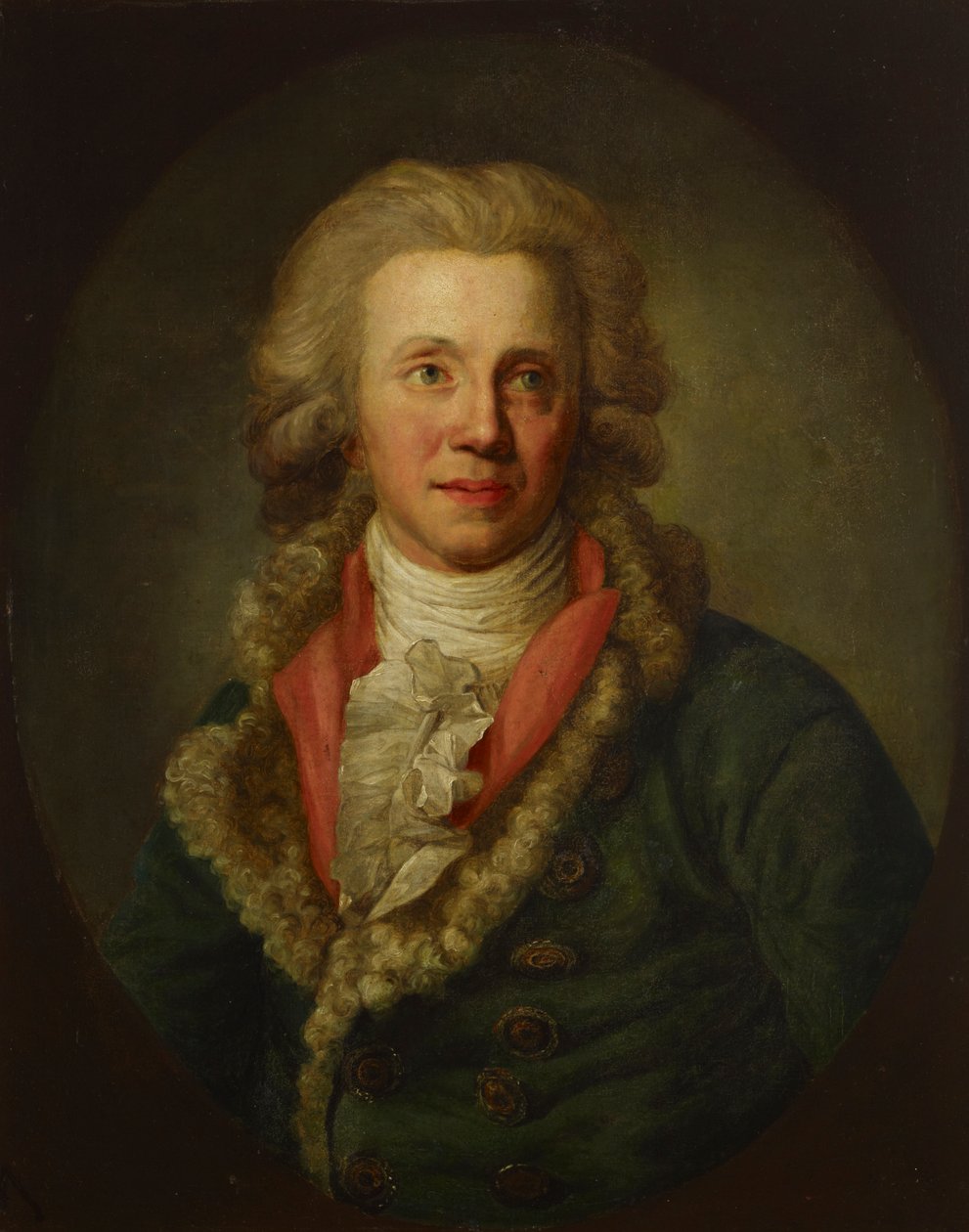 Retrato do ator Christian Wilhelm Opitz 1756-1810. de Anton Graff