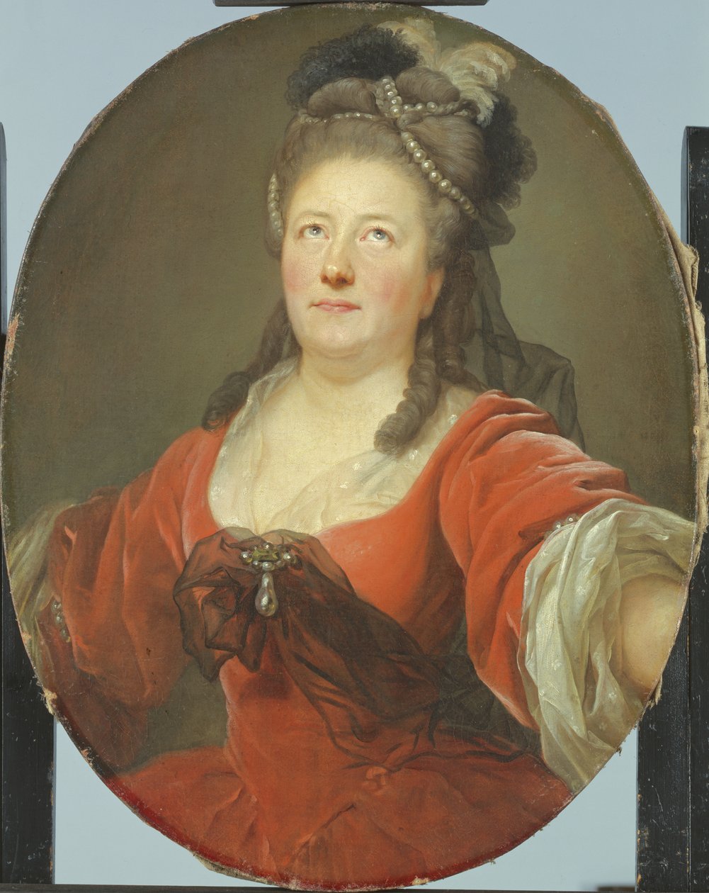 Retrato da atriz Friederike Seyler (1738-89) de Anton Graff