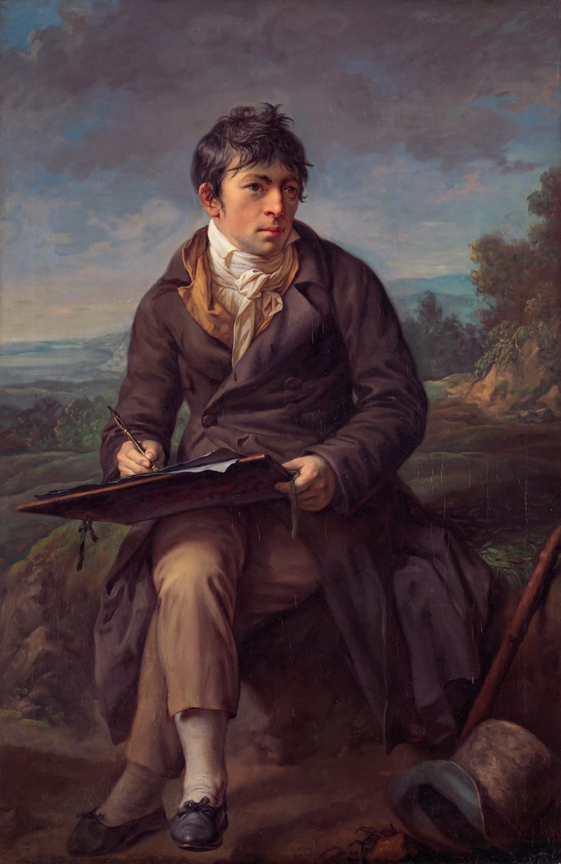 Retrato do pintor paisagista Carl Anton Graff de Anton Graff