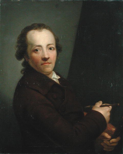 Auto-retrato em 50 anos de idade, 1787 de Anton Graff