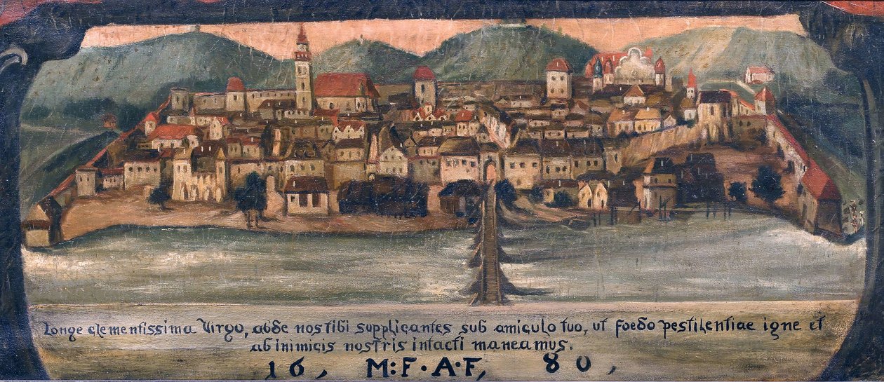 Esloveno: Maribor por volta de 1861 de Anton Gvajc