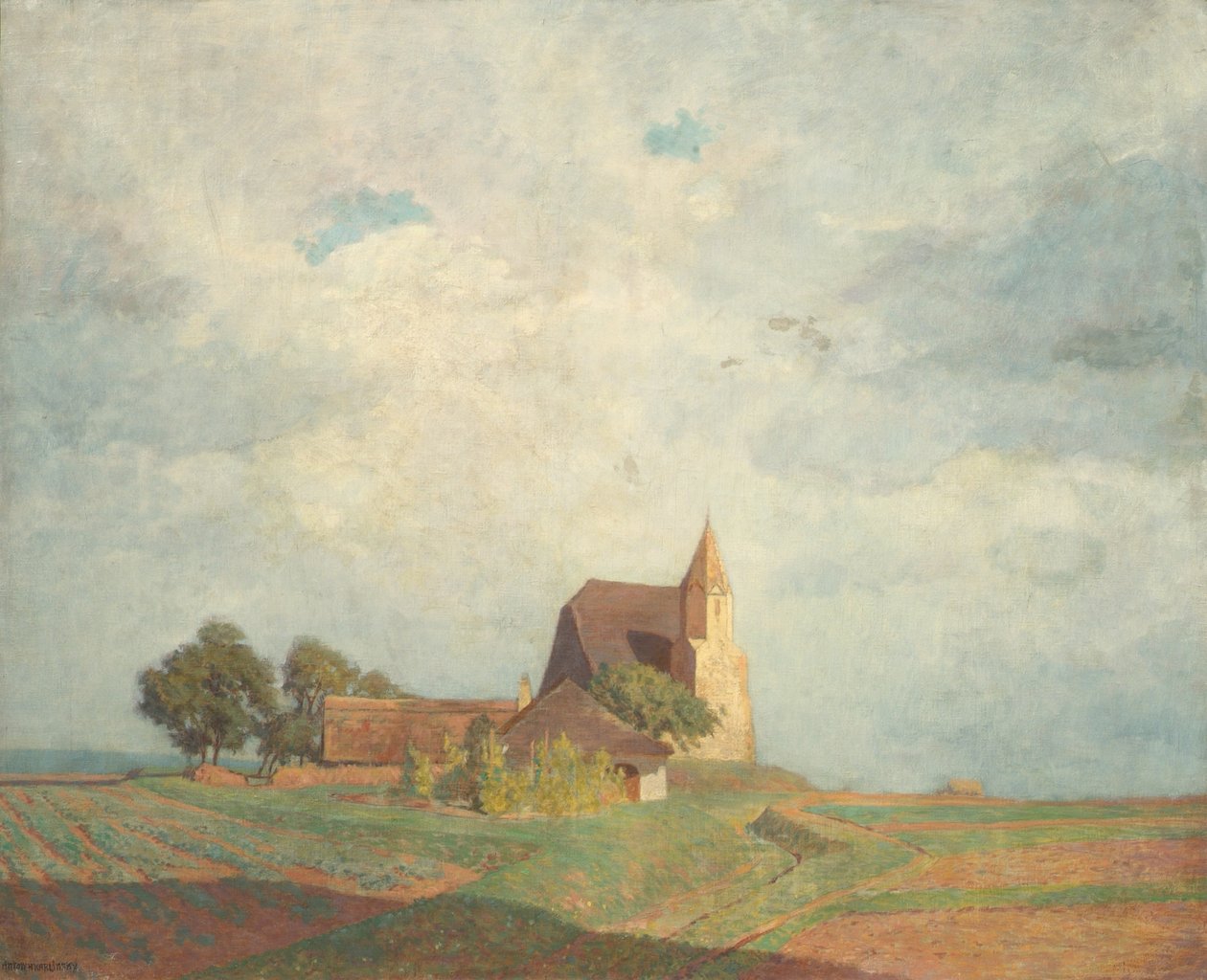 Igreja em Holzern perto de Säusenstein de Anton Hans Karlinsky