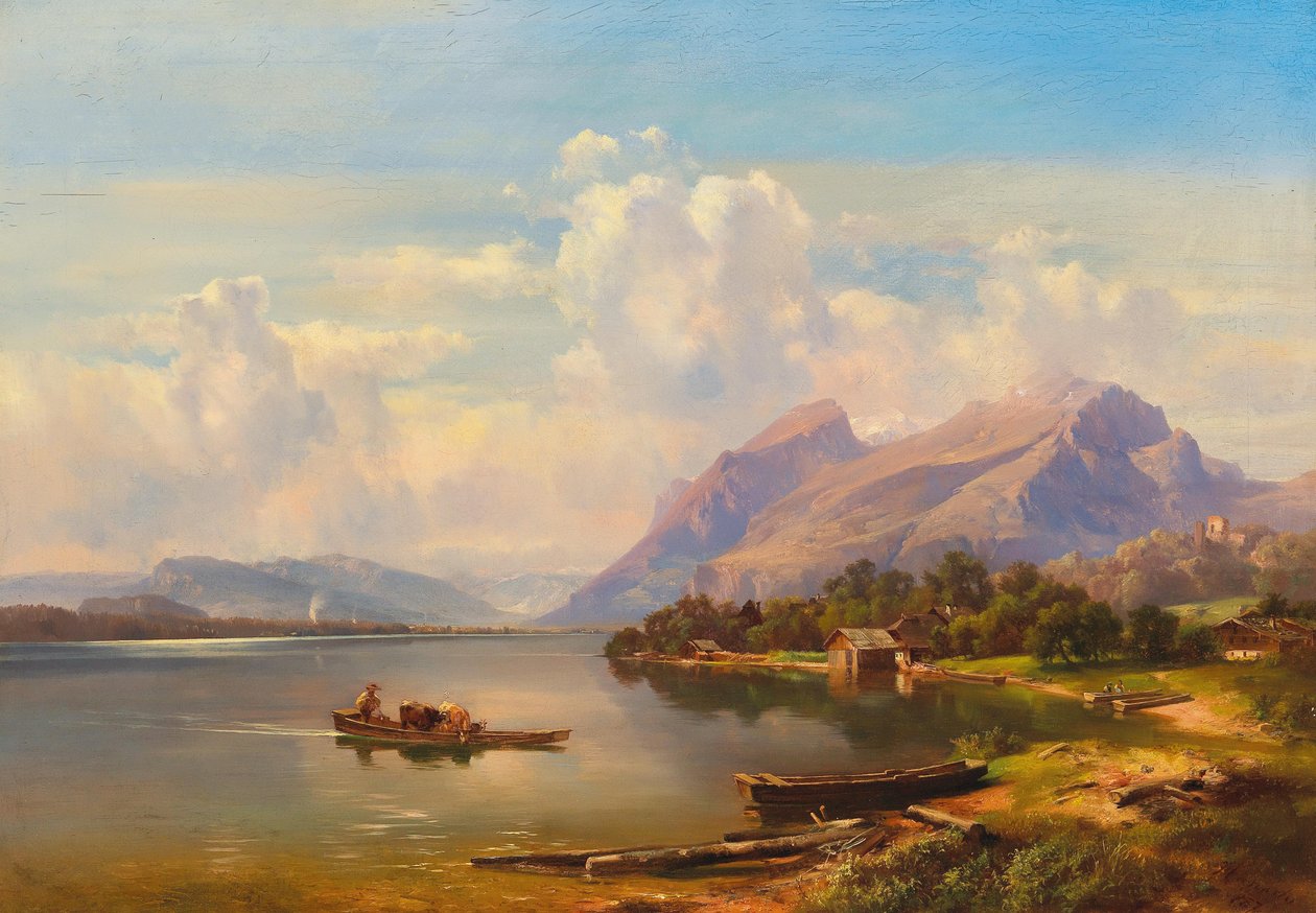 Alemão: Lake Millstätter See in Carinthia de Anton Hansch