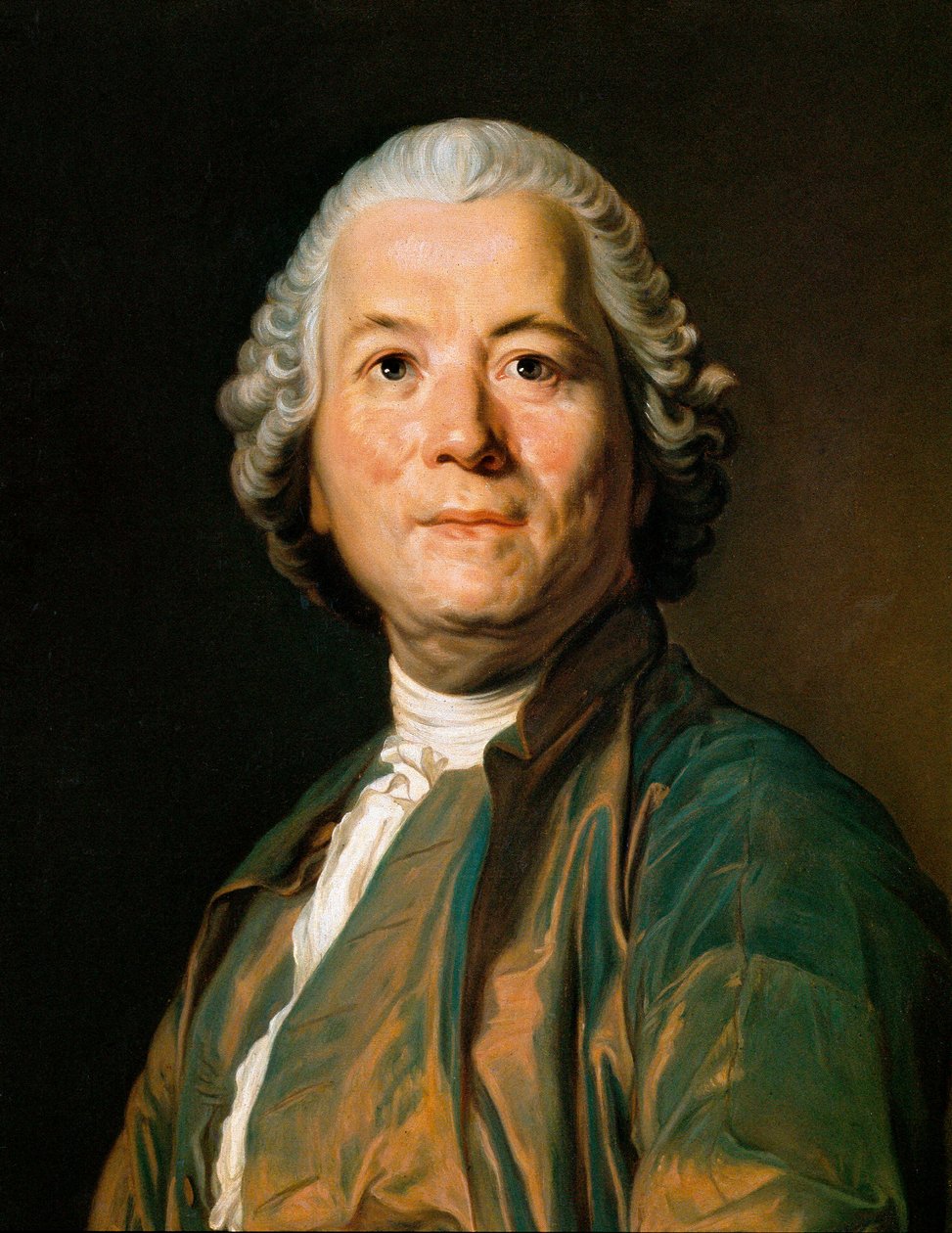 Retrato de Christoph Willibald Gluck (1714-1787), compositor alemão. Pintura de Anton Hansman (século XIX) de Anton Hansman