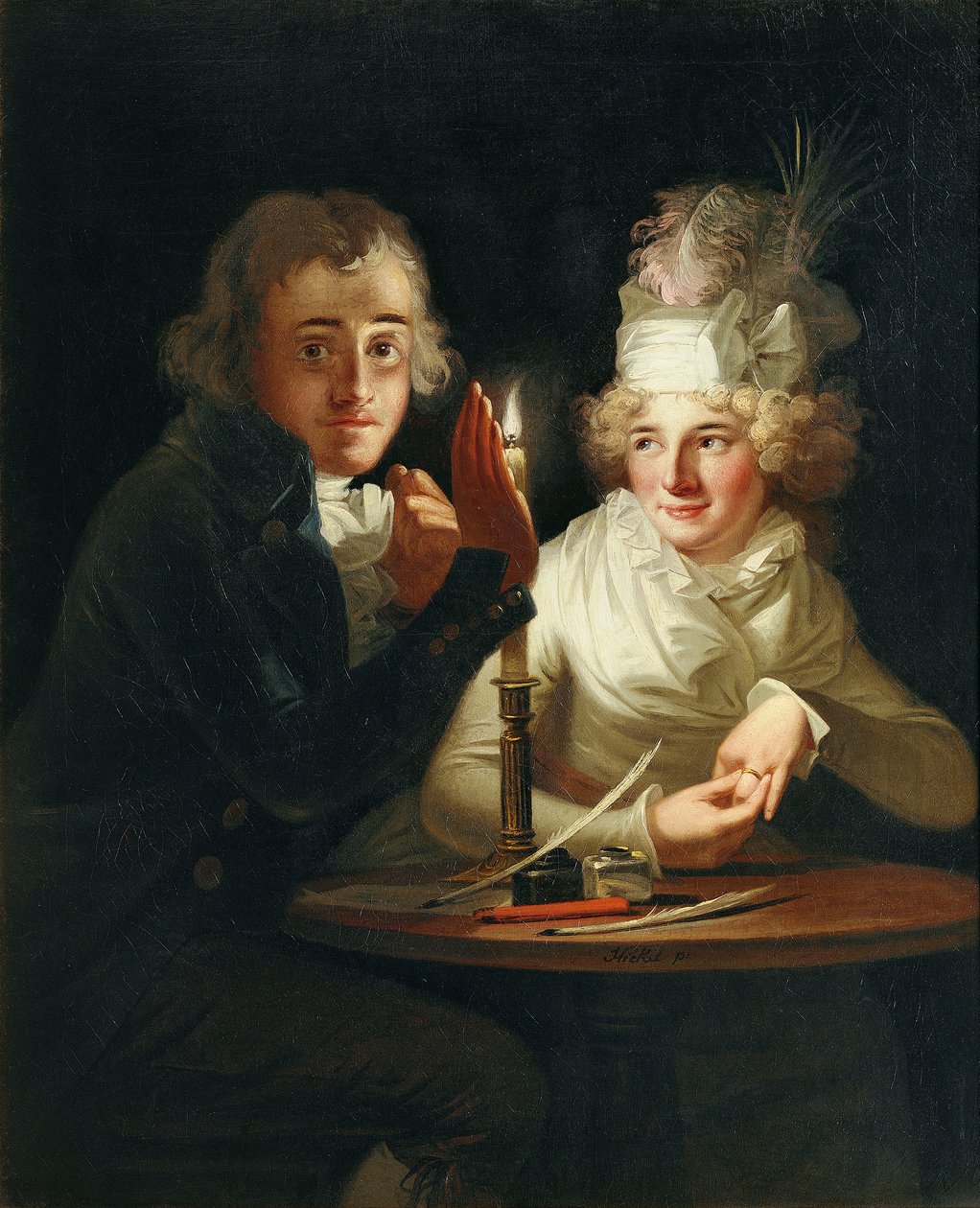 Engajamento à luz de velas de Anton Hickel