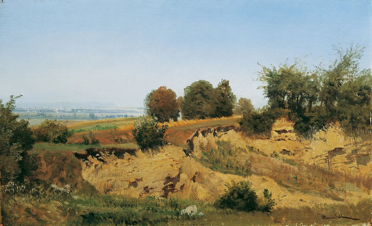 Perto de Mannersdorf nas Montanhas Leithage de Anton Hlavacek