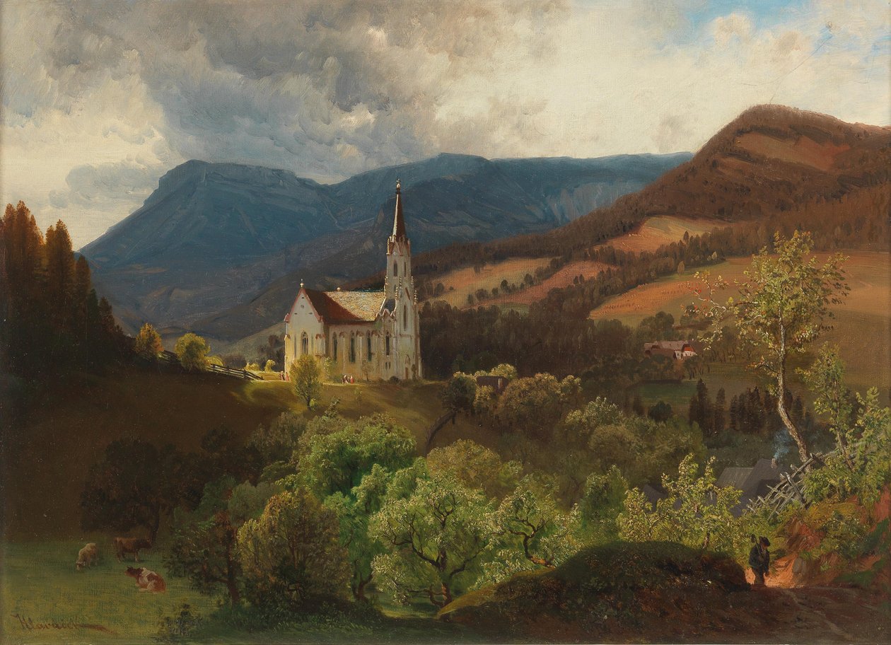 Anton Hlavacek Bergkirche de Anton Hlavacek