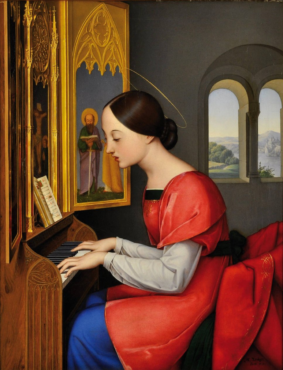 Santa Cecília de Anton Josef Dräger