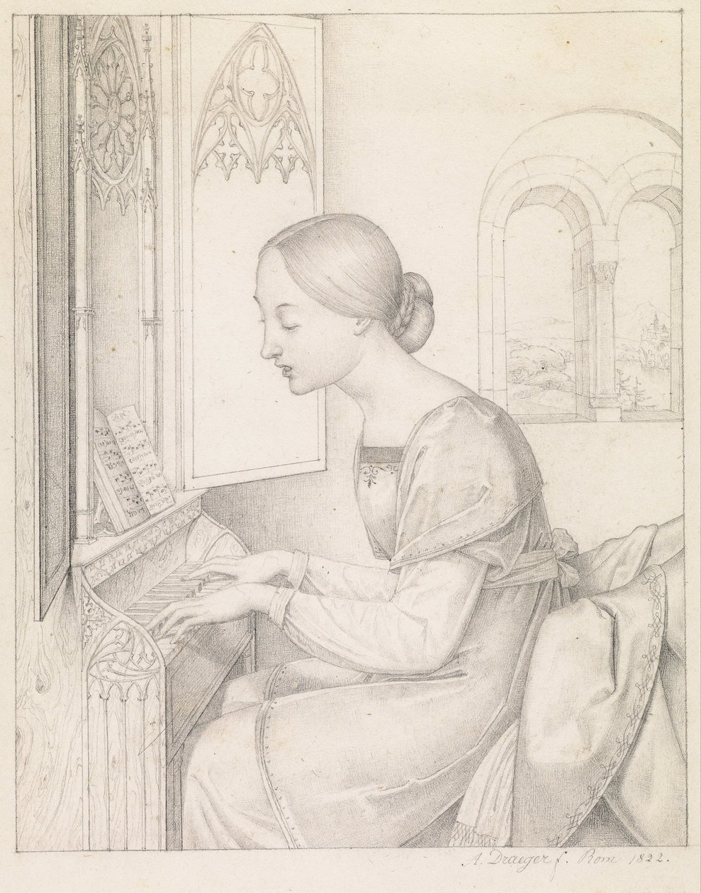Santa Cecília de Anton Josef Dräger