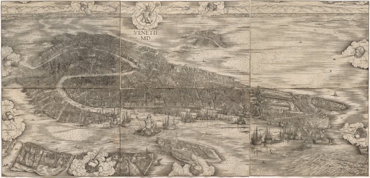 Vista de Veneza de Anton Kolb