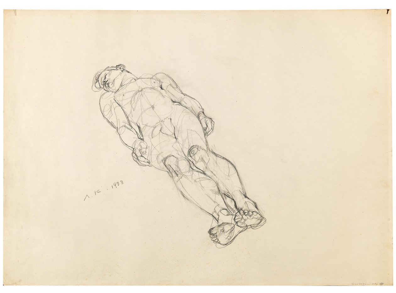 Anton Kolig Nu masculino reclinado 1933 de Anton Kolig