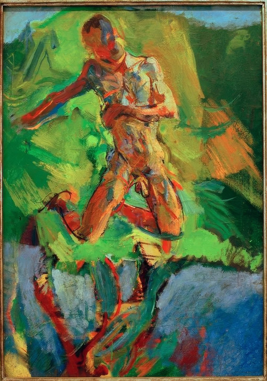 Tolo ajoelhado de Anton Kolig