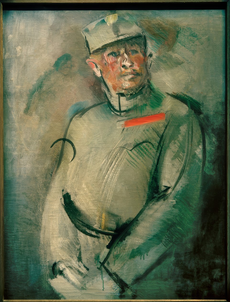 Retrato de um oficial austríaco de Anton Kolig
