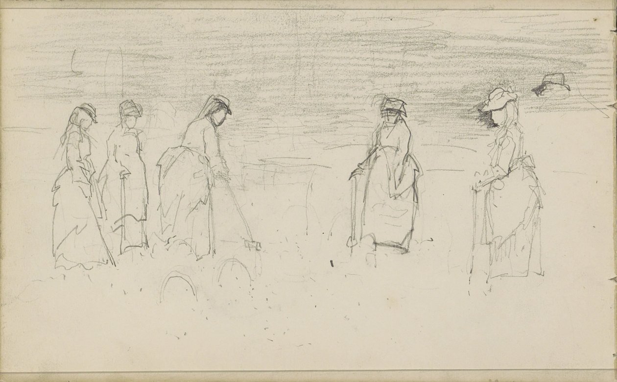 Mulheres a jogar croquet de Anton Mauve