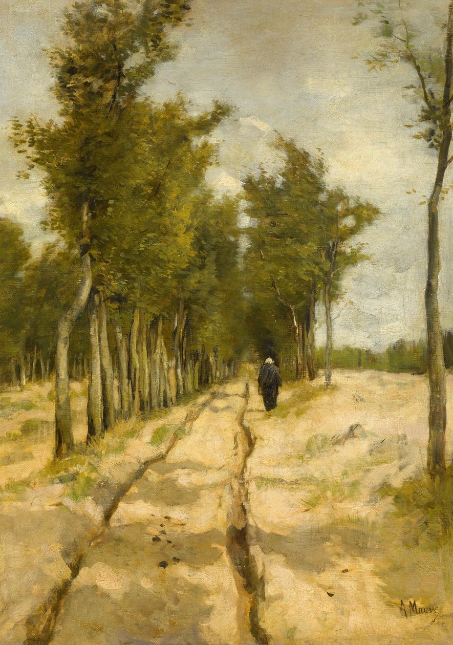 O Torenlaan em Laren de Anton Mauve