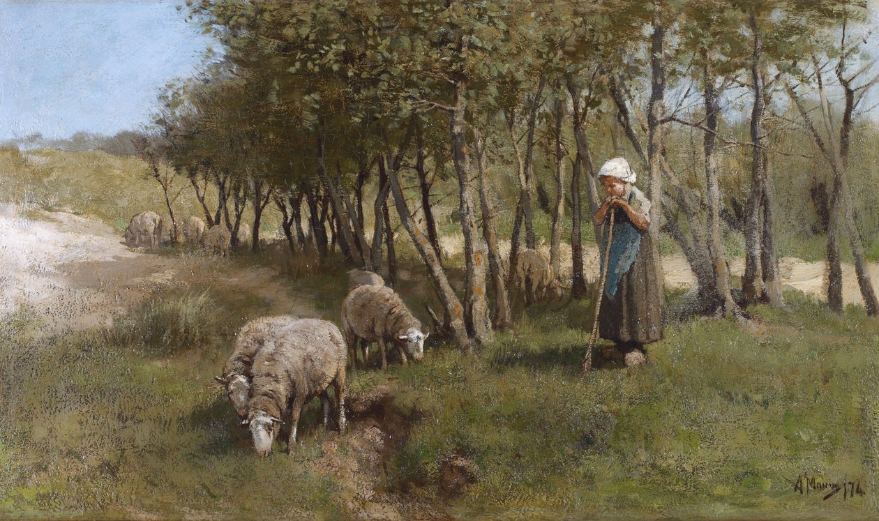 Duna de Dekkers, por Anton Mauve de Anton Mauve