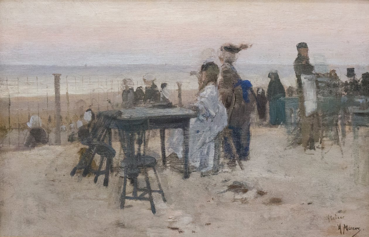 Holandês: Em Scheveningen de Anton Mauve