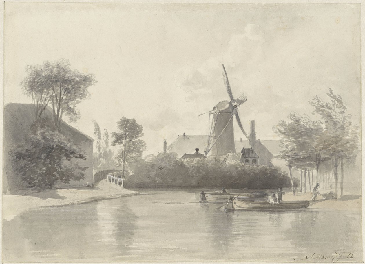 Vista de Haarlem de Anton Mauve