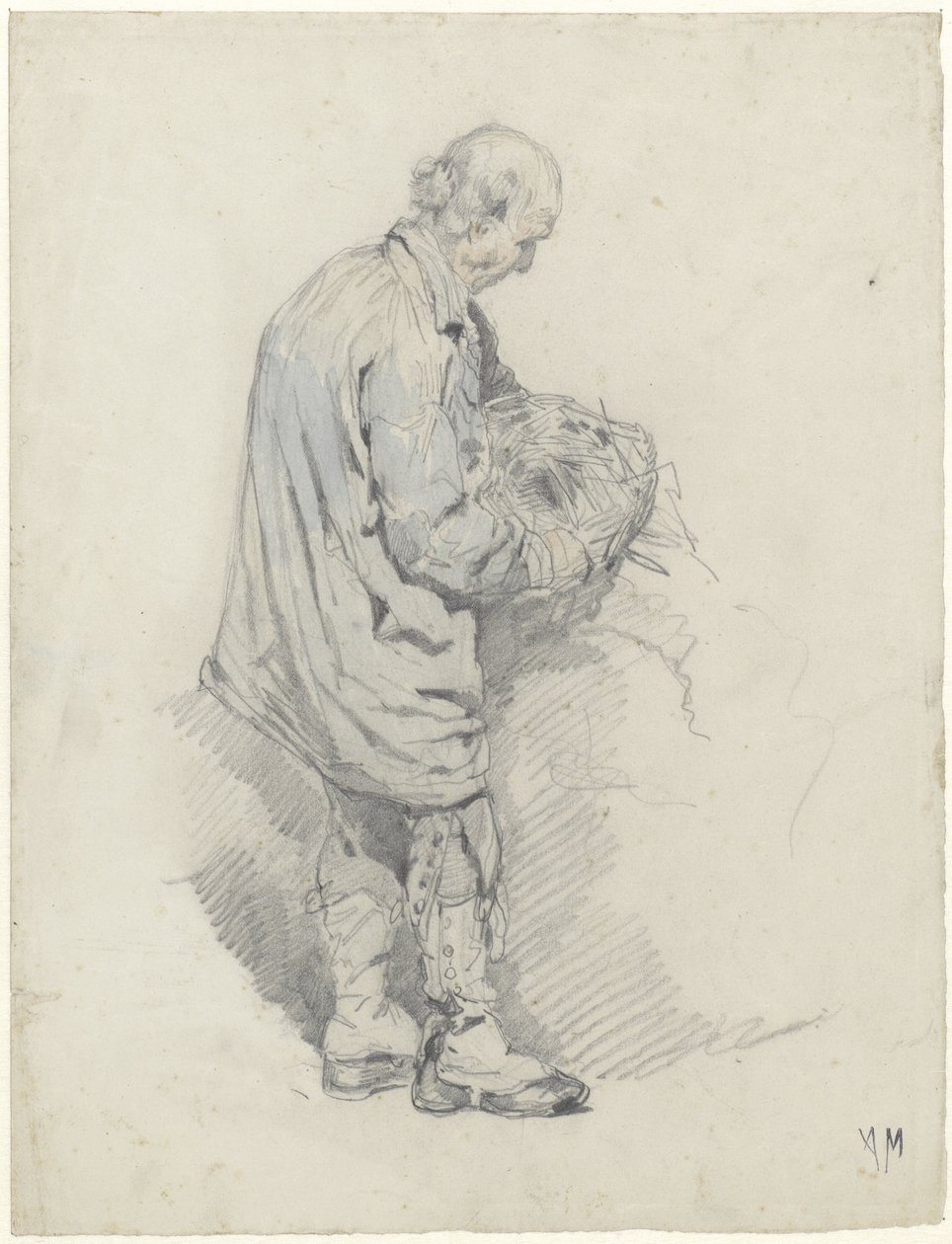 Cocheiro com um monte de palha de Anton Mauve