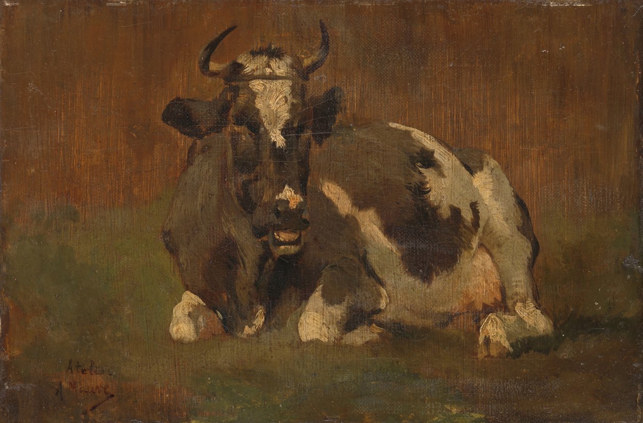 Vaca mentirosa de Anton Mauve