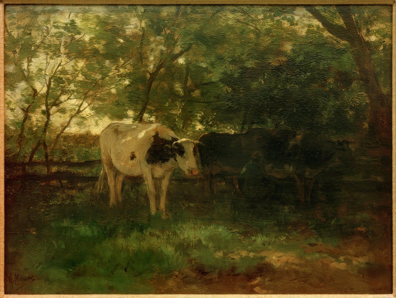 tempo de ordenha de Anton Mauve