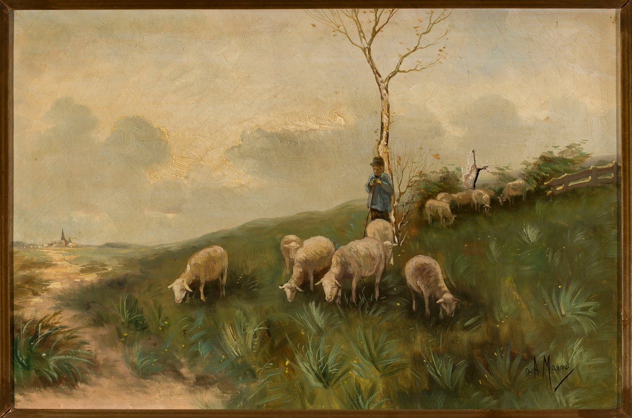 O pastor e as ovelhas de Anton Mauve