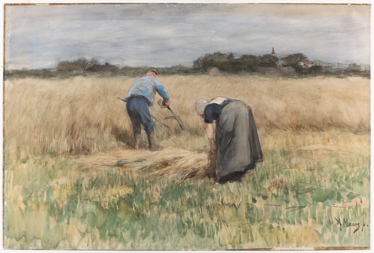 A colheita de Anton Mauve