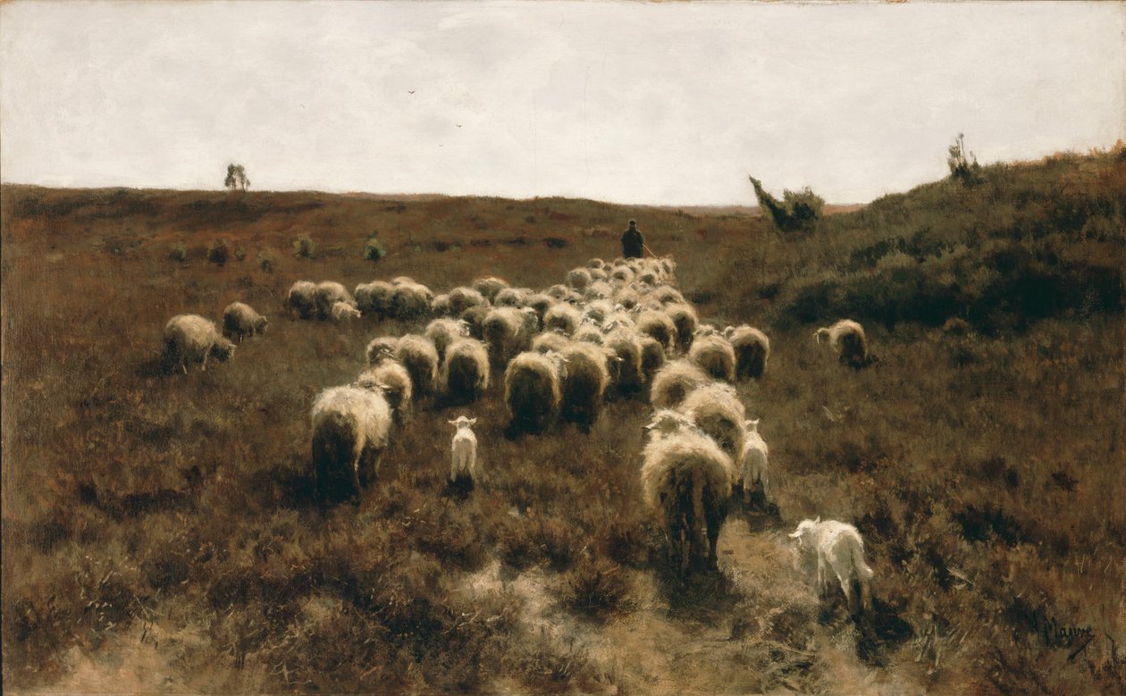 O regresso do rebanho, Laren de Anton Mauve