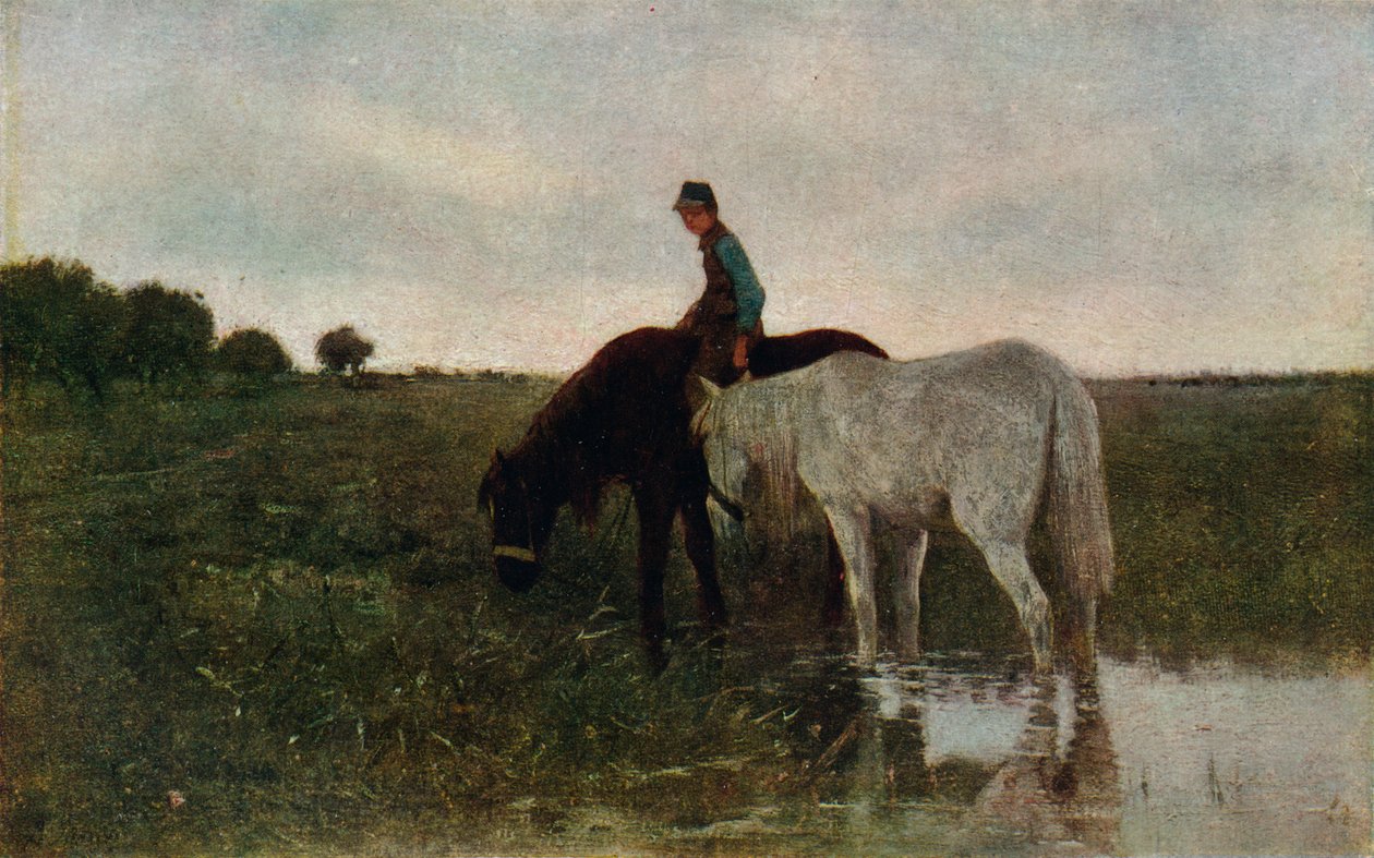 Cavalos Molhando, 1871, 1913 de Anton Mauve