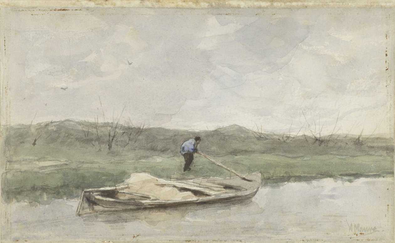 Barcaça de areia de Anton Mauve