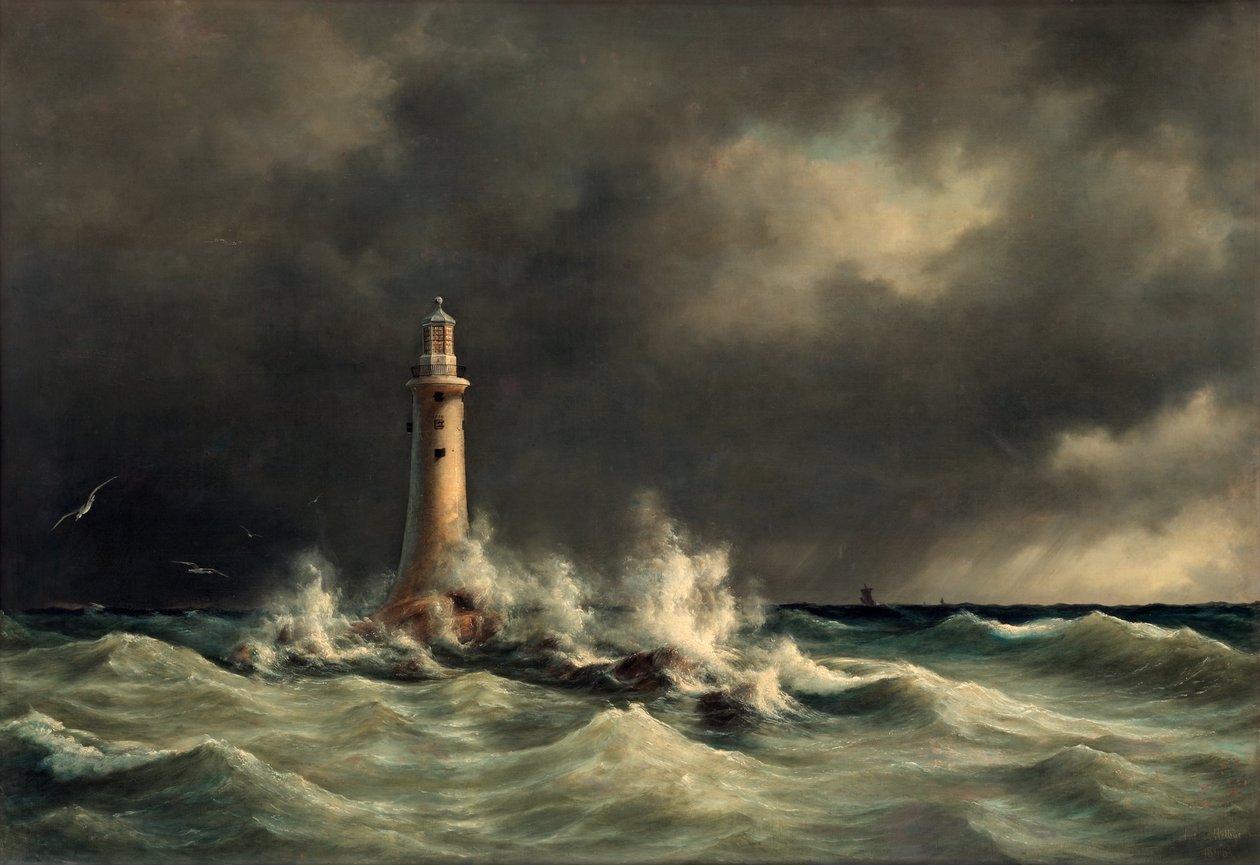 Farol em Stora Bält de Anton Melbye