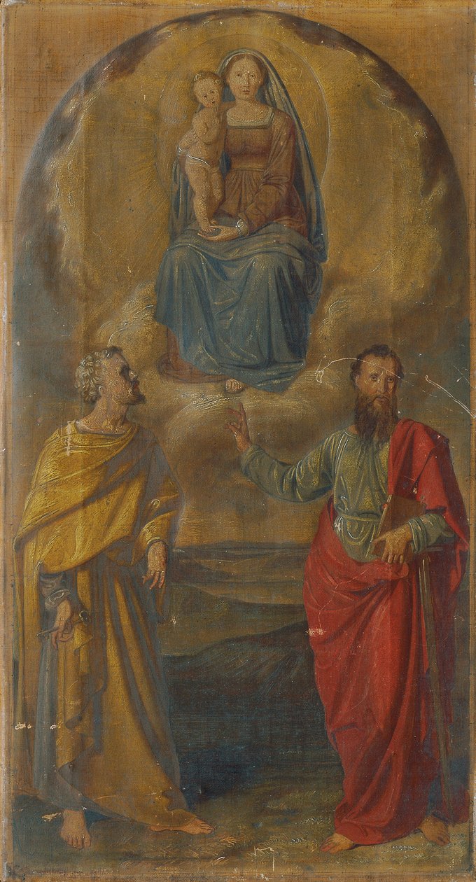 Maria com o Menino Jesus e os Santos Pedro e Paulo de Anton Psenner